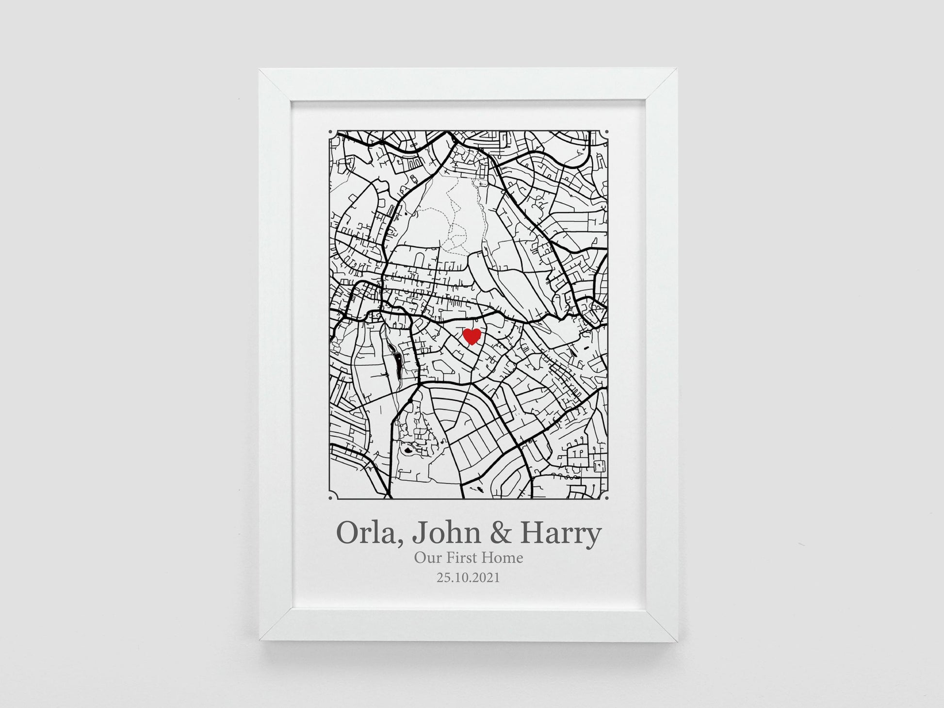 Special Place Map Print