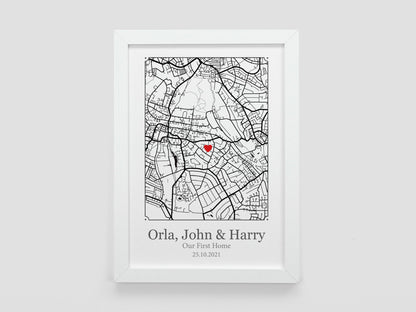 Special Place Map Print