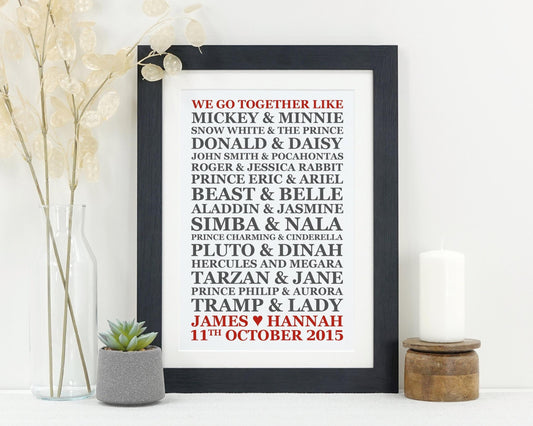 Disney Couples Gift