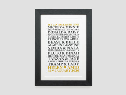Disney Couples Gift