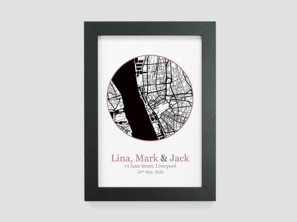 Special Location Map Print **ANY LOCATION** VA120