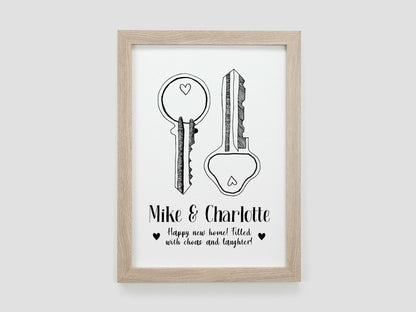 Keys to New Home Print