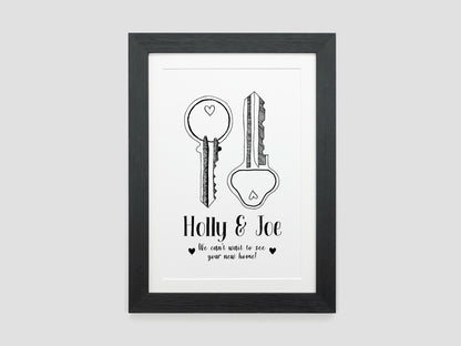 Keys to New Home Print