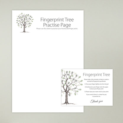 Fingerprint tree alternative wedding guest book | VA216