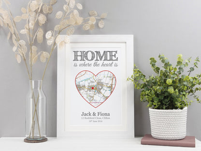 House warming gift | Personalised OS map New home gift *ANY LOCATION* | House moving present | First 1st home gift | Housewarming gift VA056