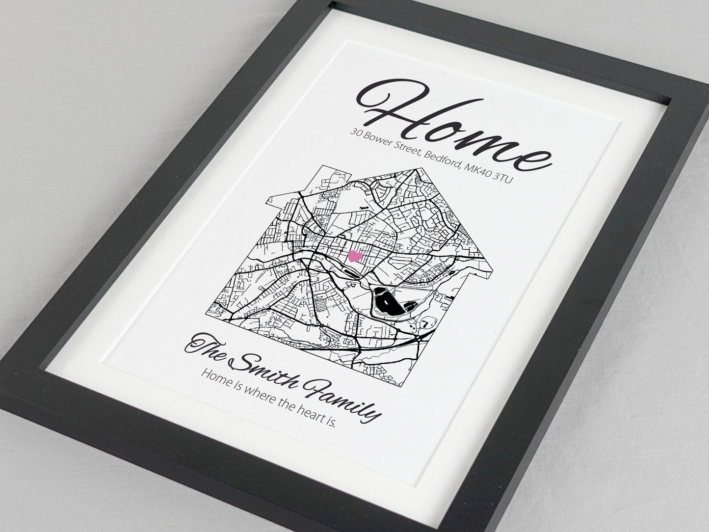 House warming gift | Personalised map new home gift | Personalized couples gifts | House moving present | First home housewarming gift VA007