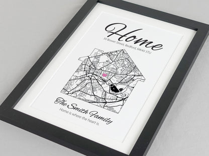 House warming gift | Personalised map new home gift | Personalized couples gifts | House moving present | First home housewarming gift VA007