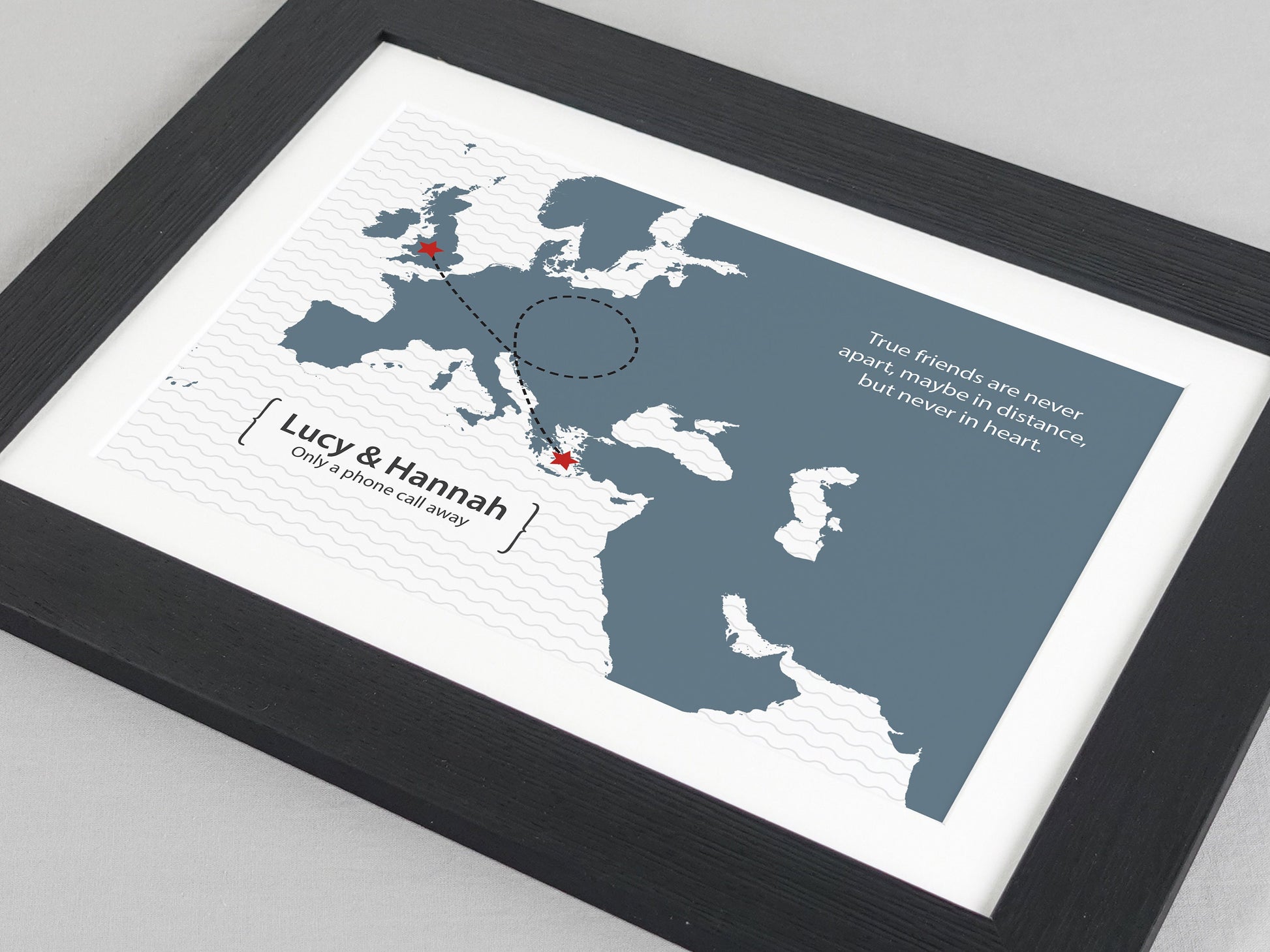 Moving Abroad Gift | Friend Leaving Poster Present | Personalised Moving Away Print | Leaving Gift | New Home Oversea *COLOUR CHOICE* VA116
