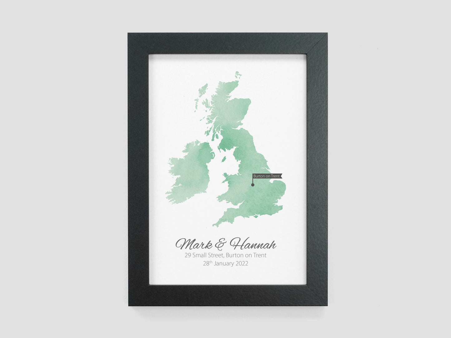 Our home map gift | House warming gift | Map of our home | Moving home present | Where we live print | New home gift VA011