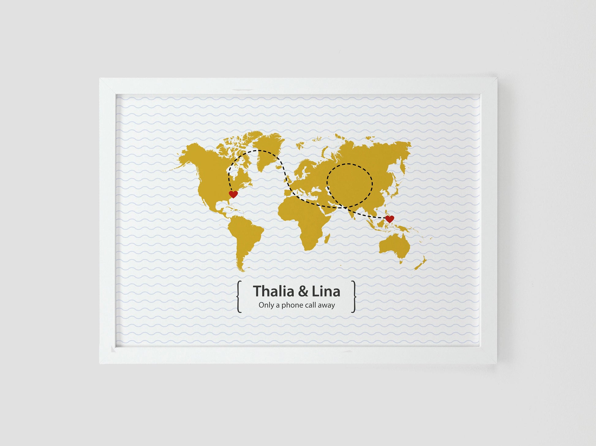 Friends leaving present | Personalised leaving map gift | Moving away present | New home gift | New start gift | CHOICE OF COLOUR VA040