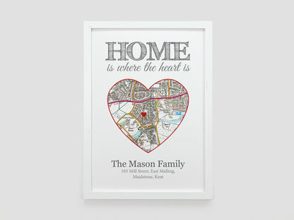 House warming gift | Personalised OS map New home gift *ANY LOCATION* | House moving present | First 1st home gift | Housewarming gift VA056