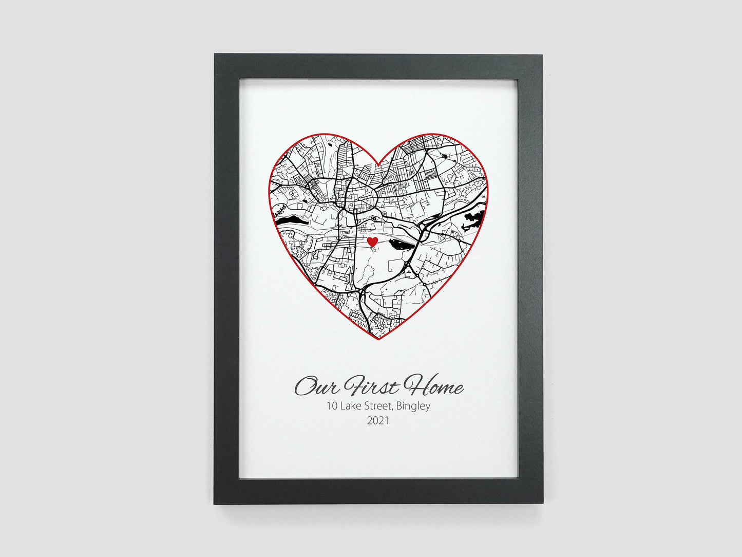 Where we got Married Map Gift | Our Honeymoon | Wedding Present | Engagement Map Present | Where we Met | Special Place Map Print VA073