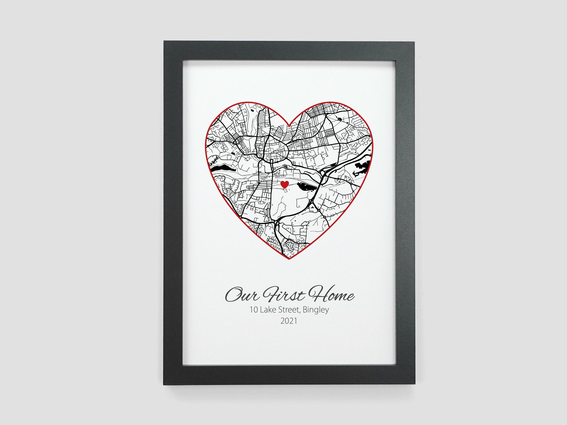 Where we got Married Map Gift | Our Honeymoon | Wedding Present | Engagement Map Present | Where we Met | Special Place Map Print VA073