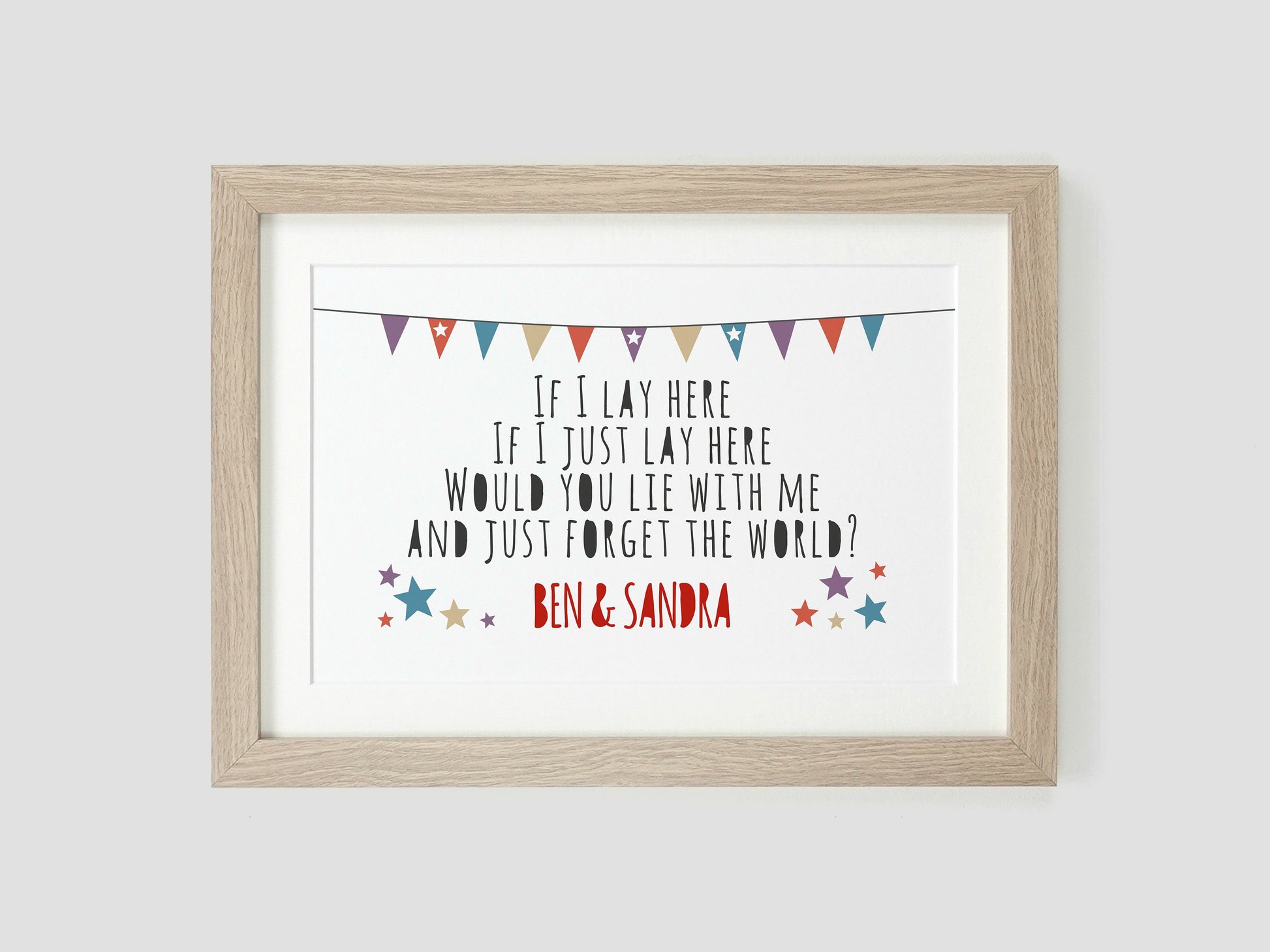 Snow Patrol Chasing Cars Lyrics | Personalised Wedding Song Print | If I Lay Here Would You Lie With Me Lyrics VA075