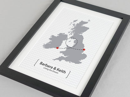 Personalised Friend Leaving Present | Leaving Gift | Moving Away Present | New Home Gift | Couples Apart Gift **CHOICE OF COLOUR** VA103