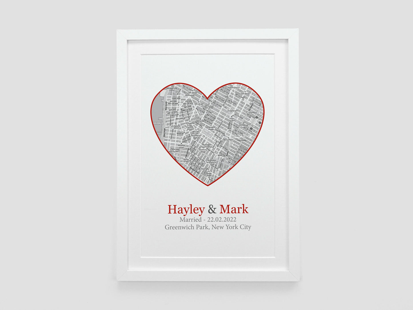 Personalised Map Print | New Home Gift | Wedding Present | Anniversary Gift | Partnership Present | Gift for Couples | Our House Map VA135