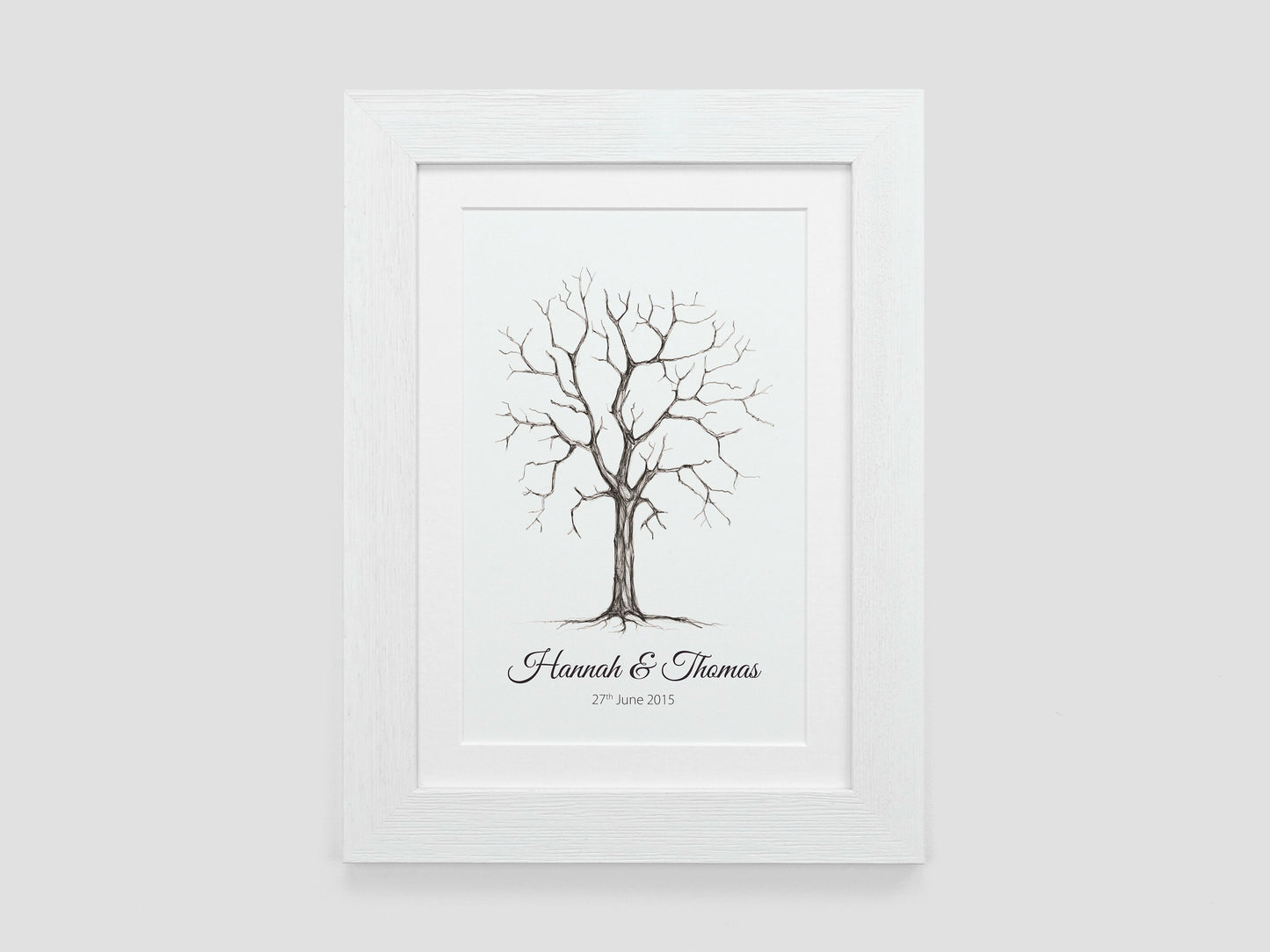Fingerprint tree alternative wedding guest book | VA216