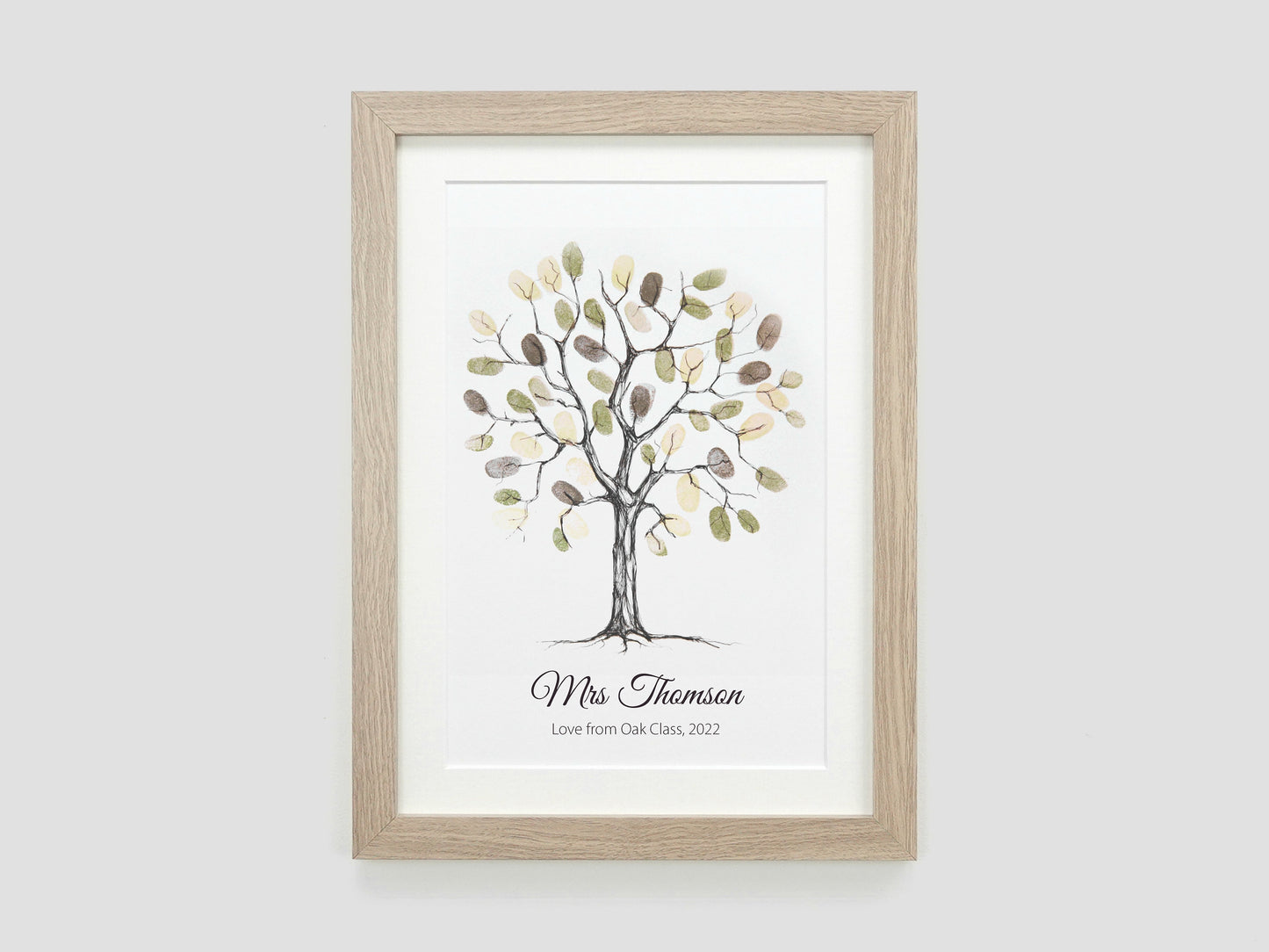 Fingerprint tree alternative wedding guest book | VA216