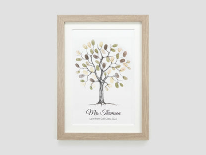 Fingerprint tree alternative wedding guest book | VA216