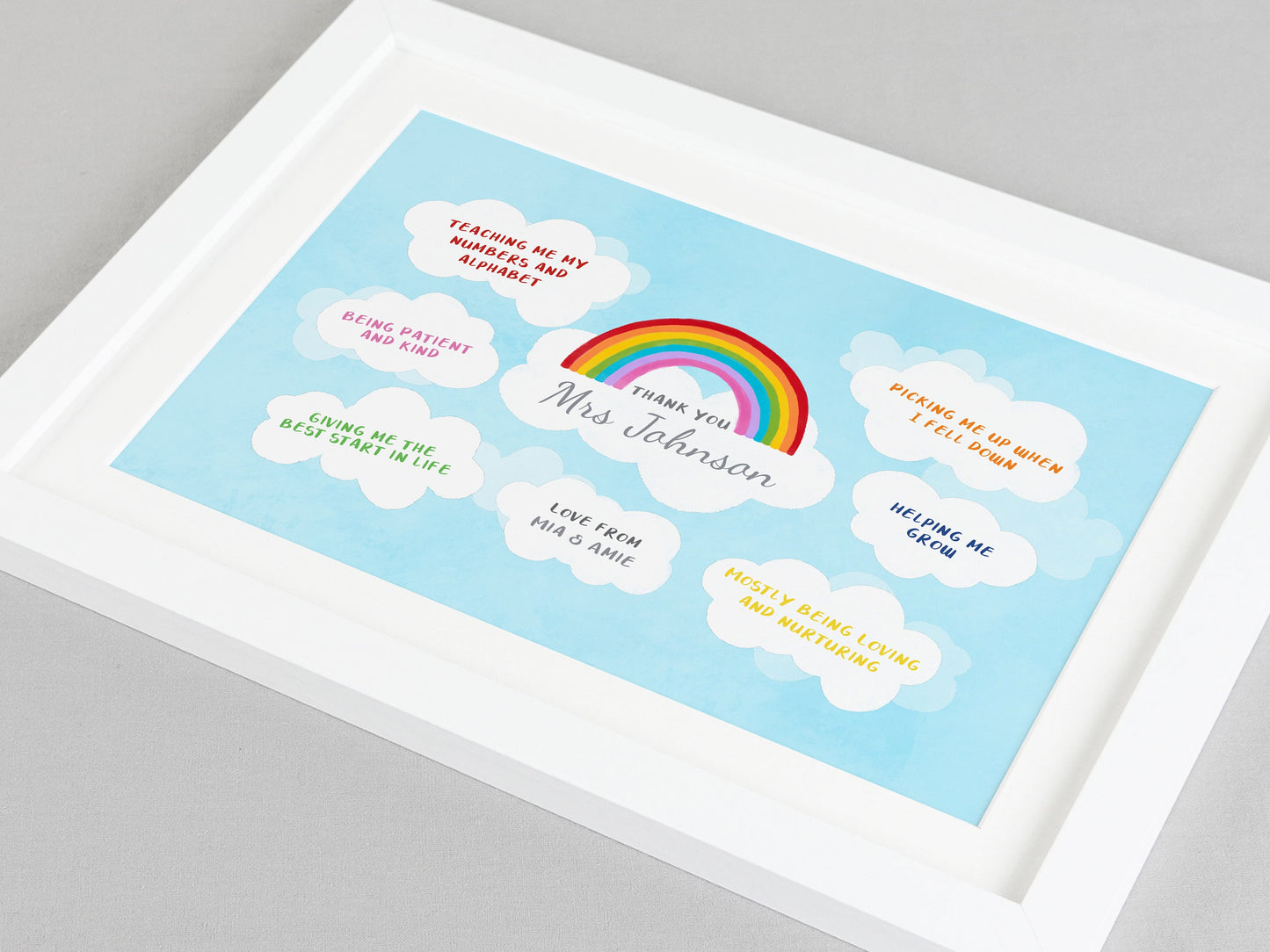 Rainbow nursery leaving present for teacher | VA227