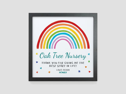 Thank you nursery teacher rainbow gift | VA229
