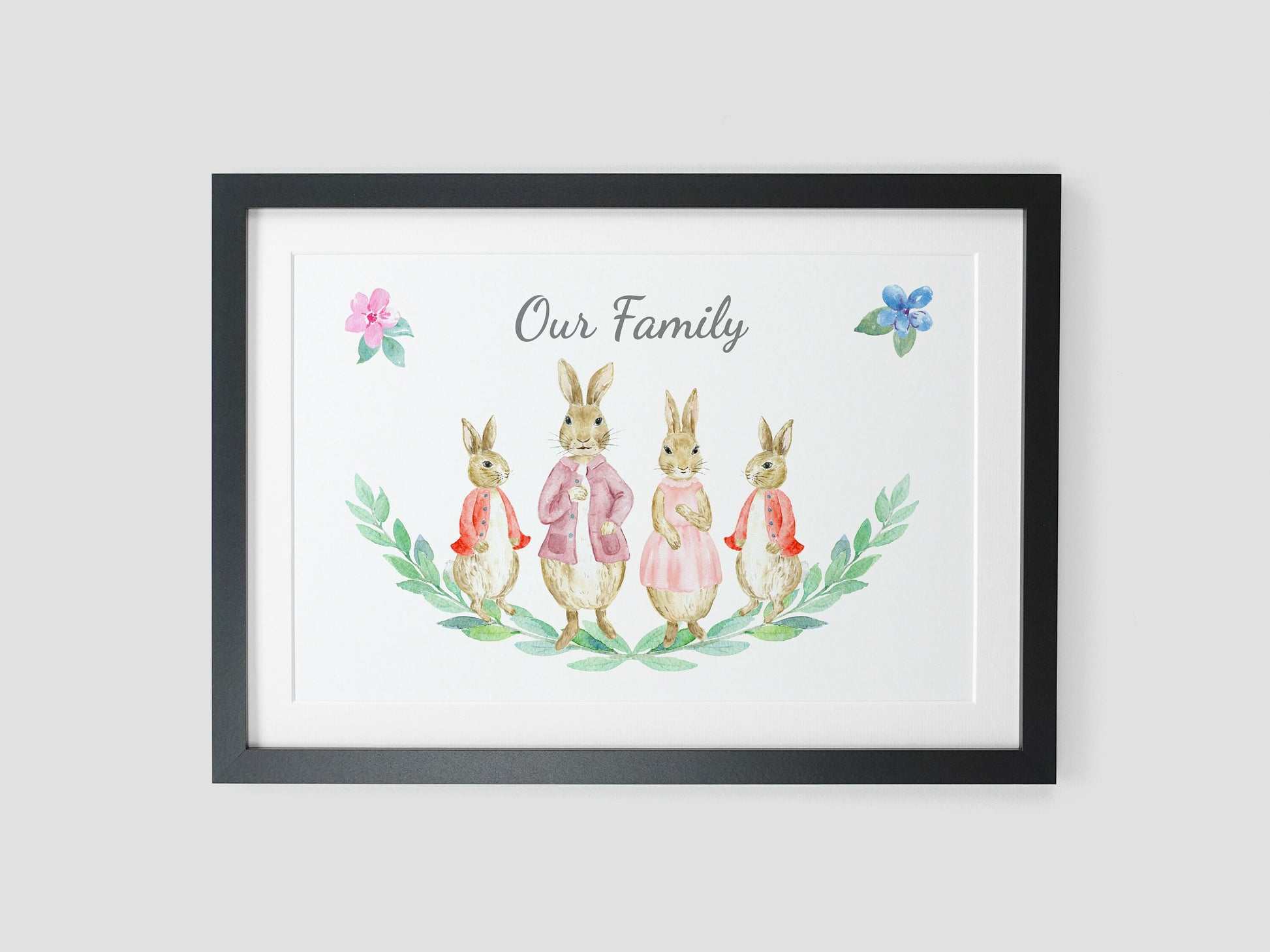 Personalised Family Print | Family Line-up Gift | Gift for mum | Our Family Wall Art | Gift for granparents VA132