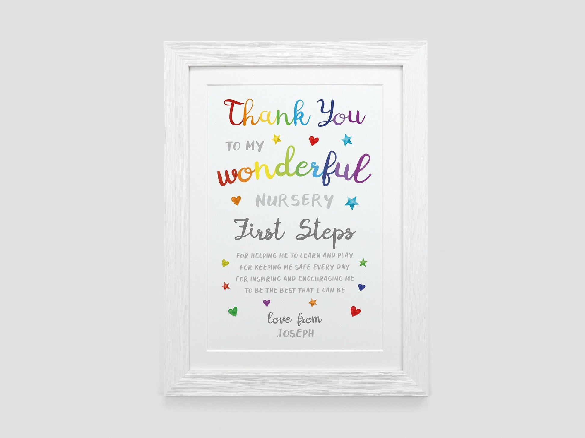 Thank you teacher gift | Personalised nursery leaving present | End of Term Teacher Poem | Pre-school School Nursery Teacher TA gift VA160