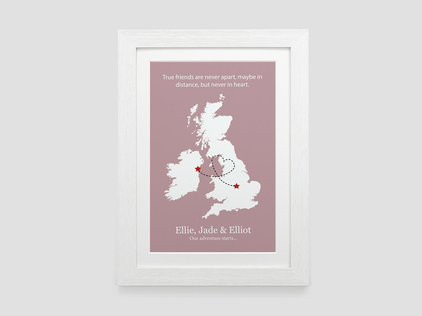 Personalised Friends leaving gift | leaving present | Moving away gift | Moving home present | new home gift **CHOICE OF COLOUR** VA025