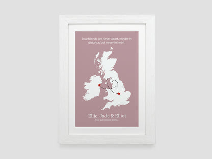 Personalised Friends leaving gift | leaving present | Moving away gift | Moving home present | new home gift **CHOICE OF COLOUR** VA025