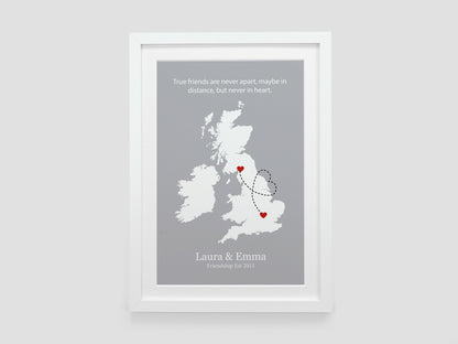 Personalised Friends leaving gift | leaving present | Moving away gift | Moving home present | new home gift **CHOICE OF COLOUR** VA025