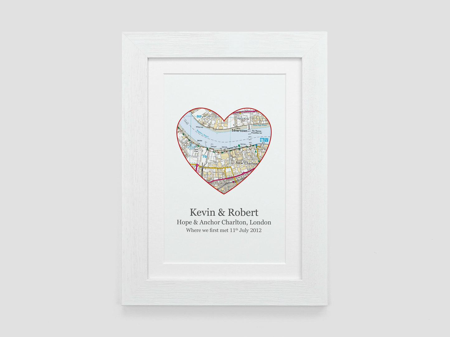 Wedding gift | Personalised map print of any location | Couples paper anniversary present | Engagement gift | Gift for her him VA032