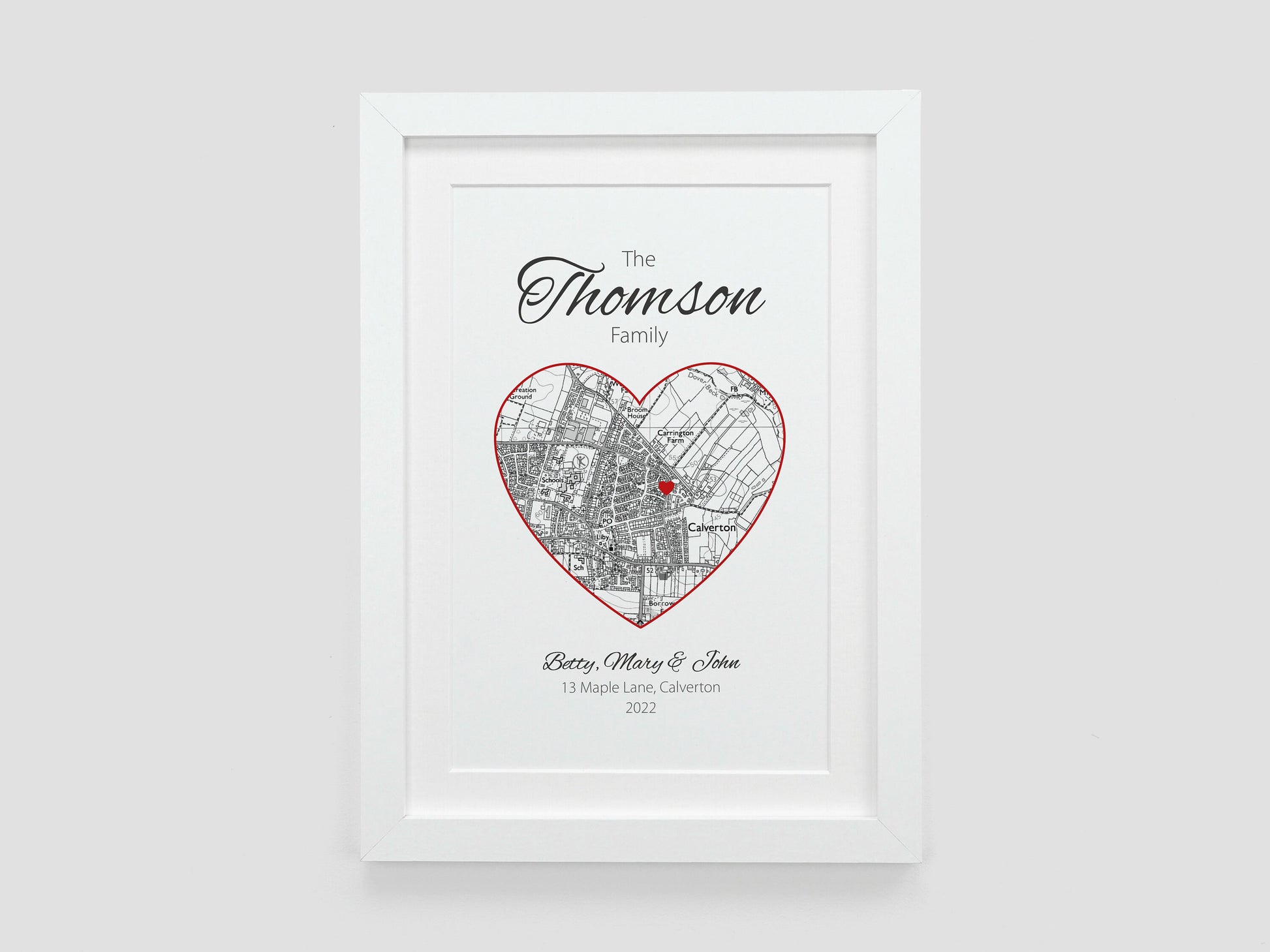 Housewarming gift | Personalised map new home gift | Personalized House warming gifts | House moving present | First 1st home gift VA051