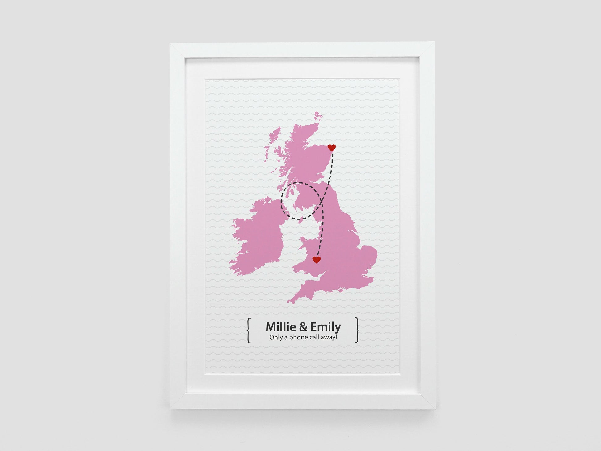 Personalised Friend Leaving Present | Leaving Gift | Moving Away Present | New Home Gift | Couples Apart Gift **CHOICE OF COLOUR** VA103