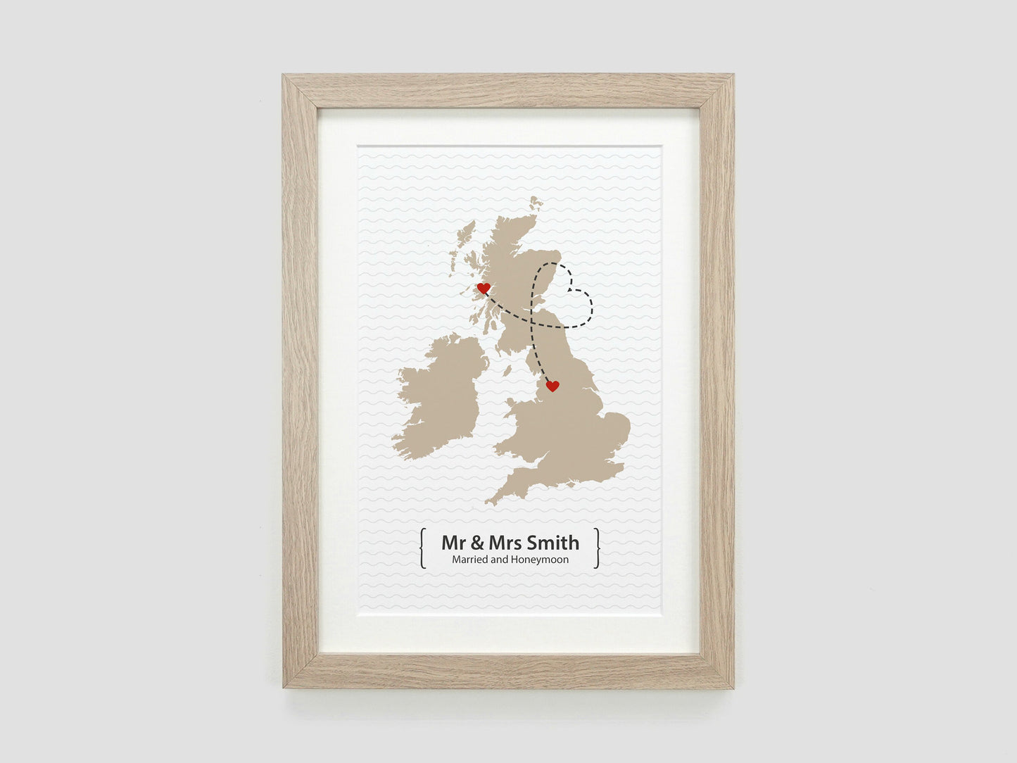 Personalised Friend Leaving Present | Leaving Gift | Moving Away Present | New Home Gift | Couples Apart Gift **CHOICE OF COLOUR** VA103