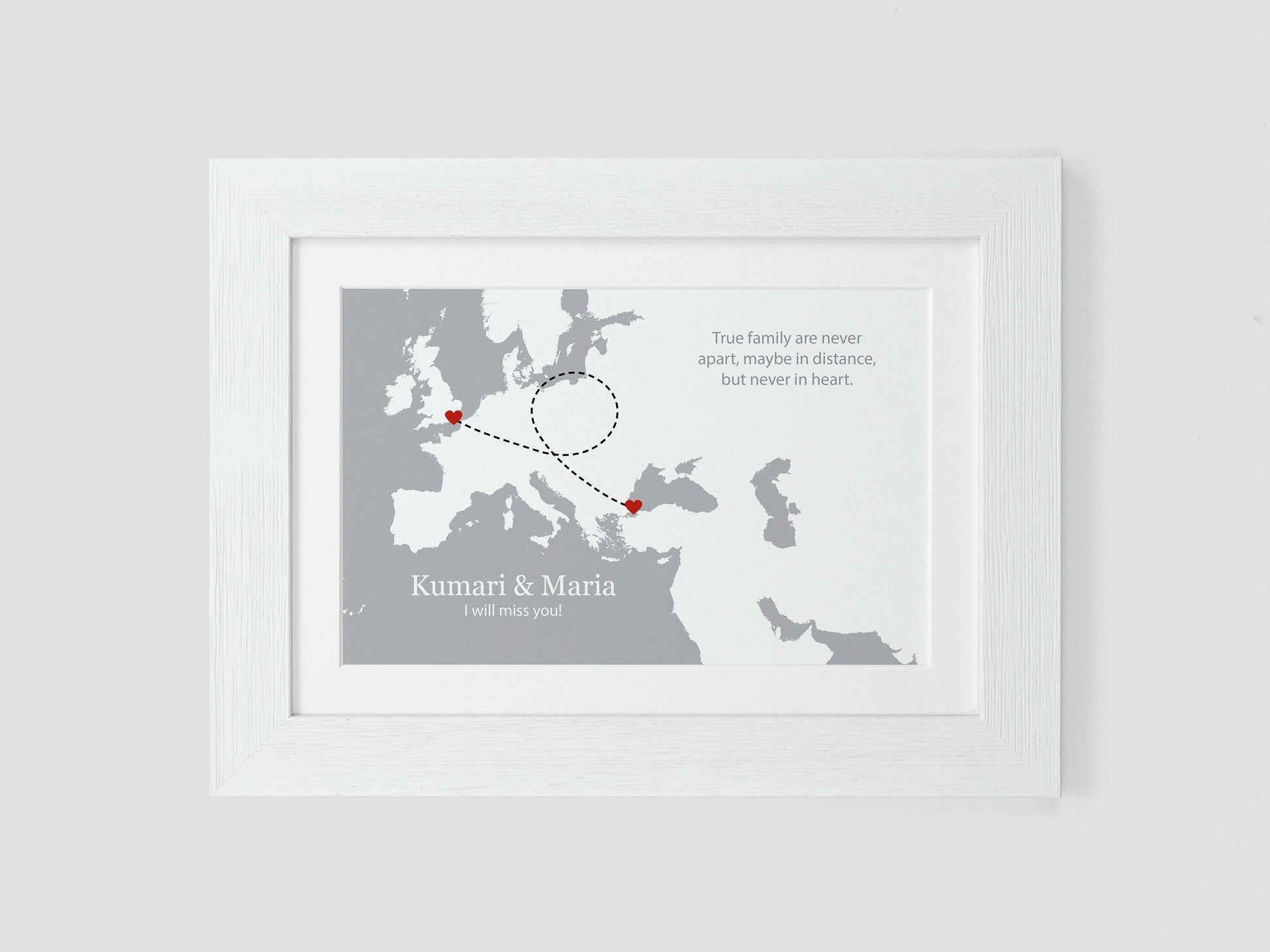Friend Leaving Present | Personalised Moving Away Poster | Friends Abroad Gift Print | Leaving Gift | New Life Oversea *COLOUR CHOICE* VA115