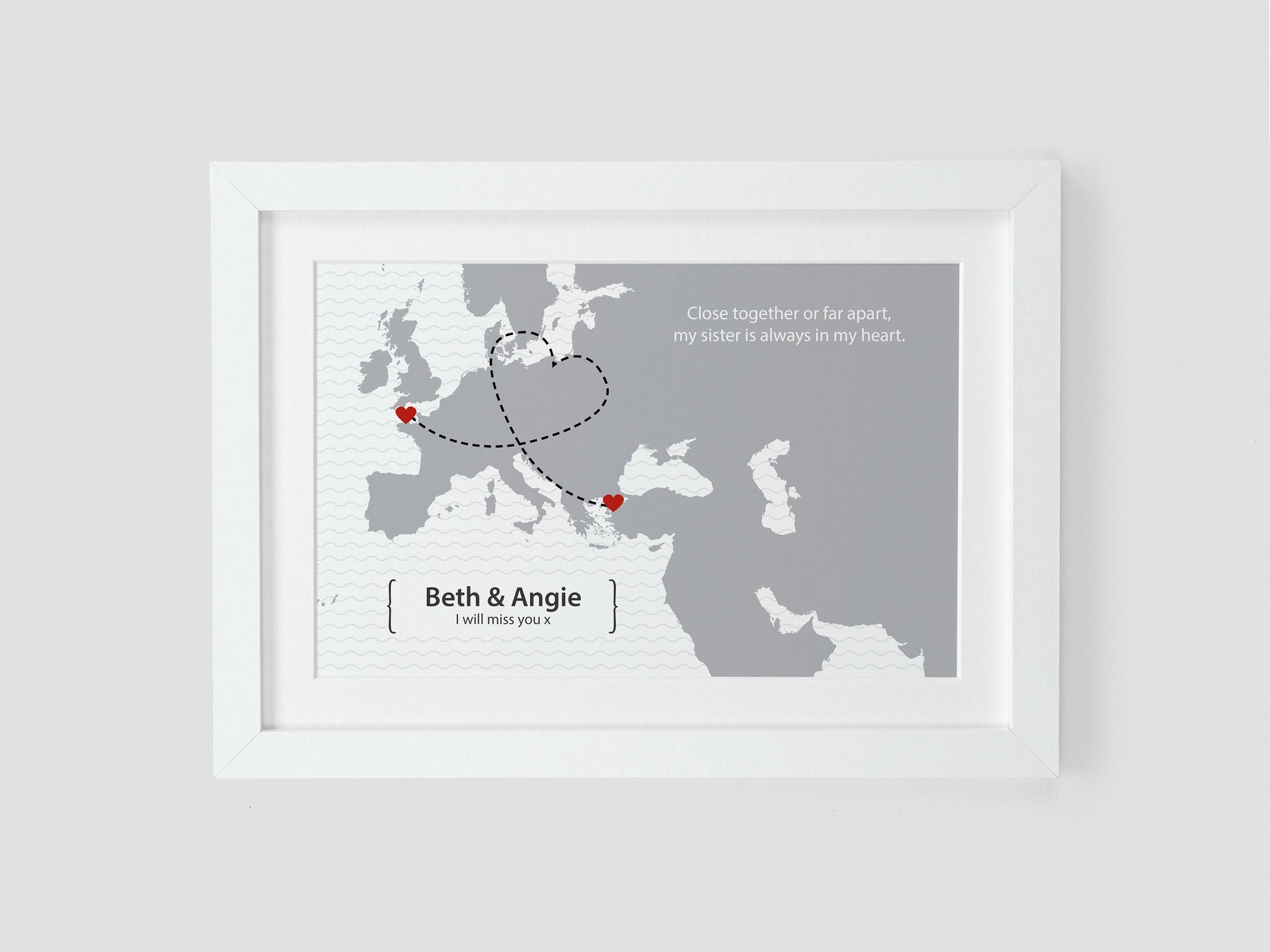 Moving Abroad Gift | Friend Leaving Poster Present | Personalised Moving Away Print | Leaving Gift | New Home Oversea *COLOUR CHOICE* VA116