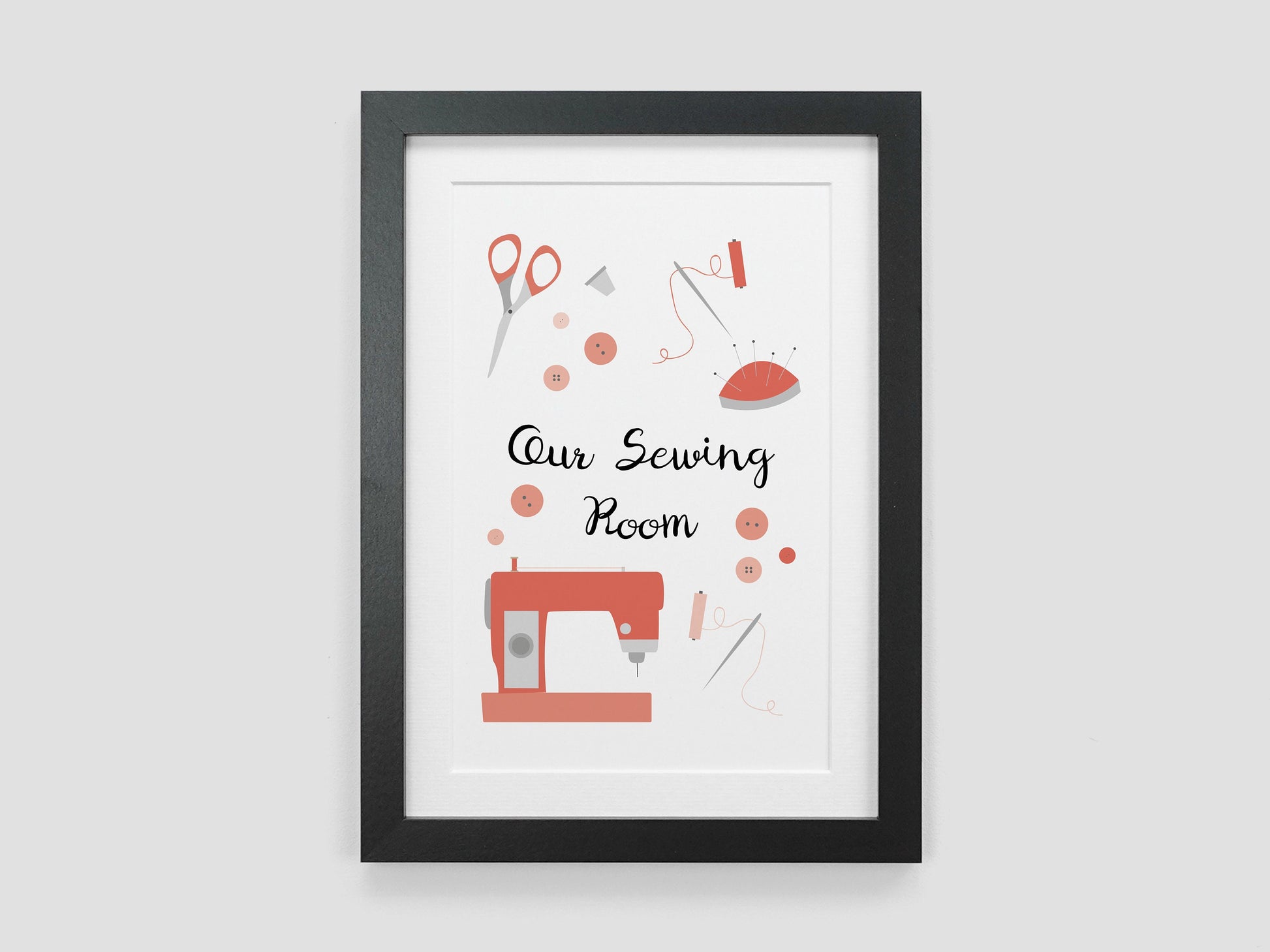Craft Room Poster Print | Personalised Sewing Room Decoration | Gift for Sewing Fan | Mothers Day Present for Mum | Seamstress Present VA190