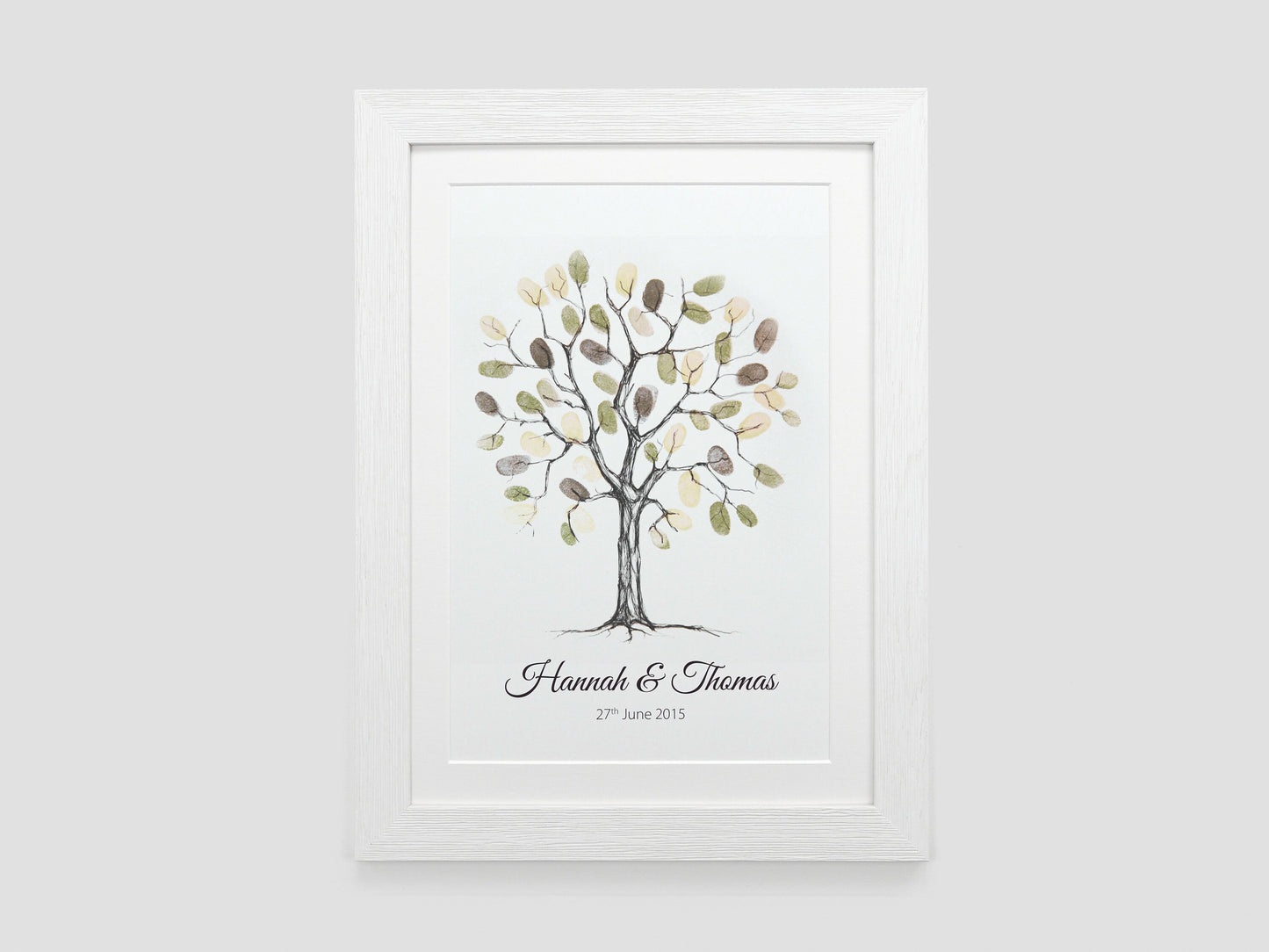 Fingerprint tree alternative wedding guest book | VA216