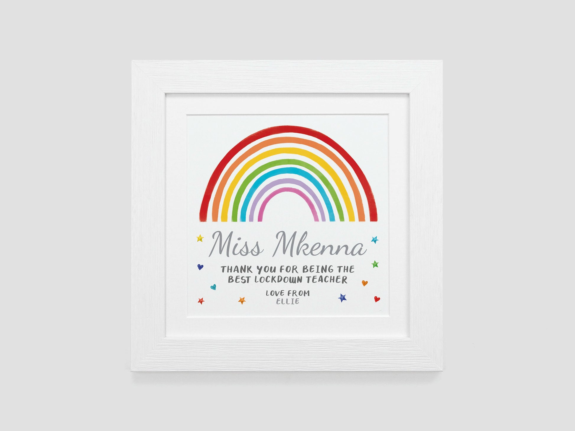 Thank you nursery teacher rainbow gift | VA229