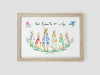 Personalised Family Print | Family Line-up Gift | Gift for mum | Our Family Wall Art | Gift for granparents VA132