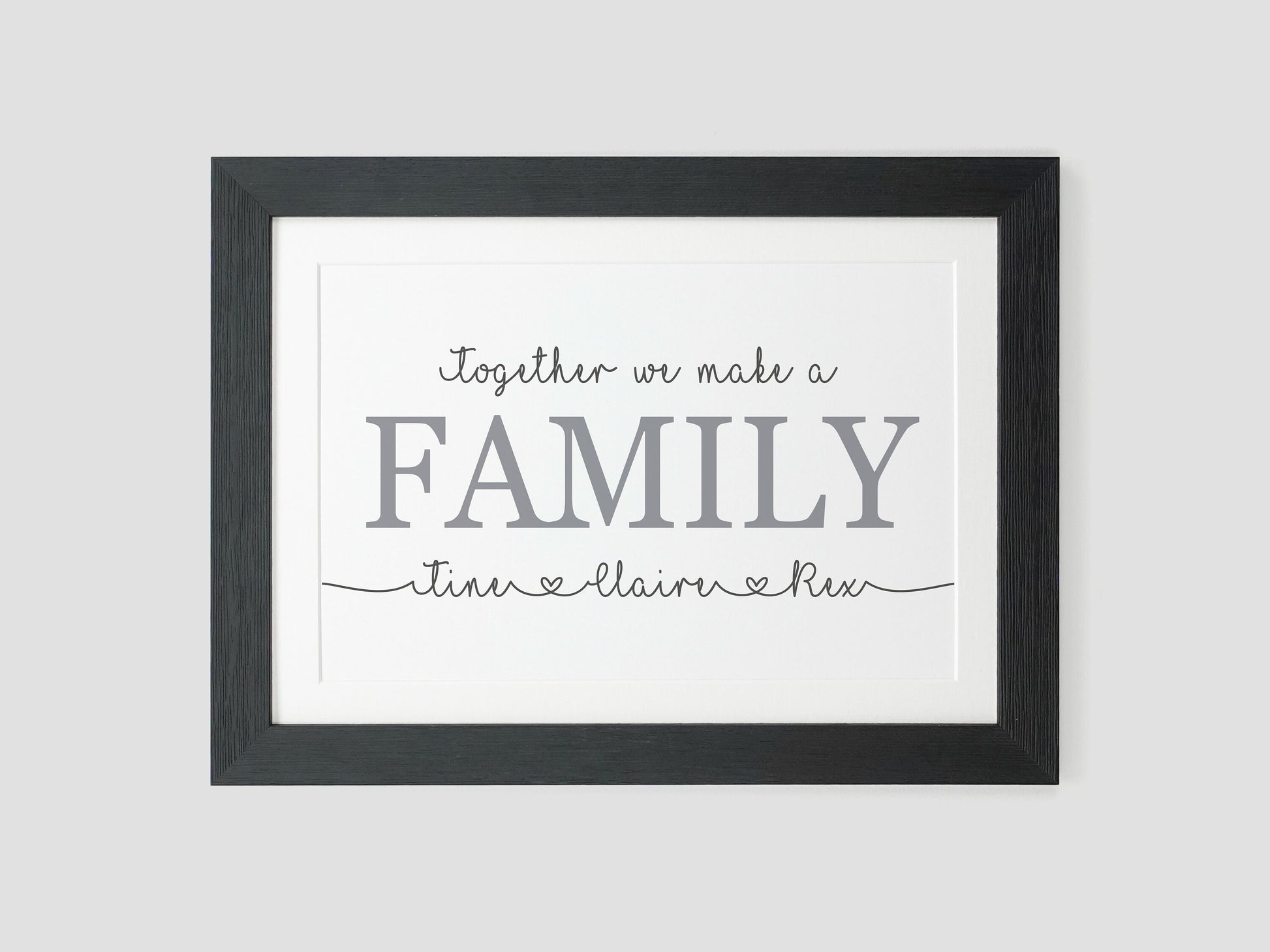 Family names wall gift VA207