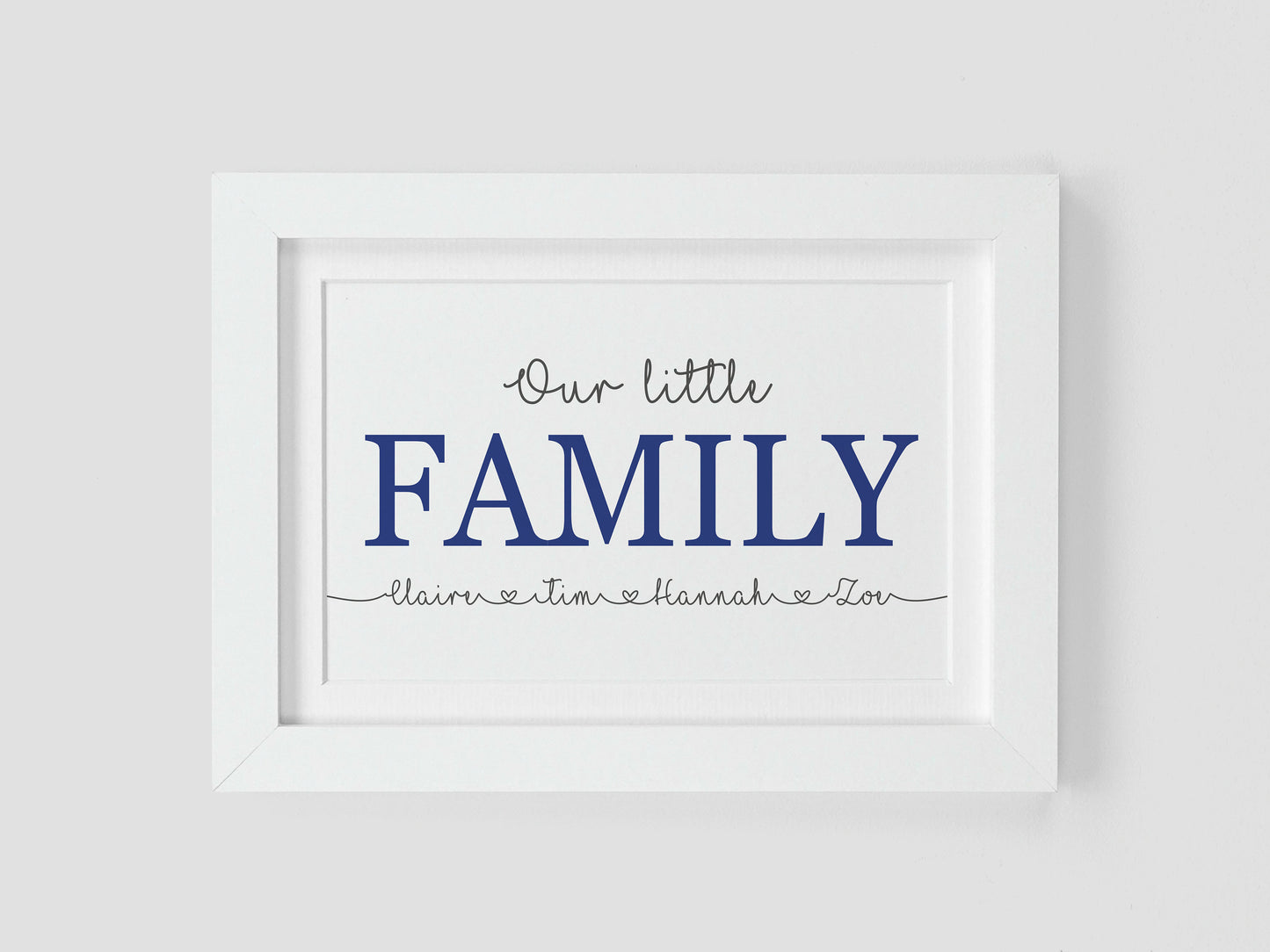 Family names wall gift VA207