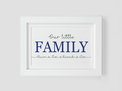 Family names wall gift VA207