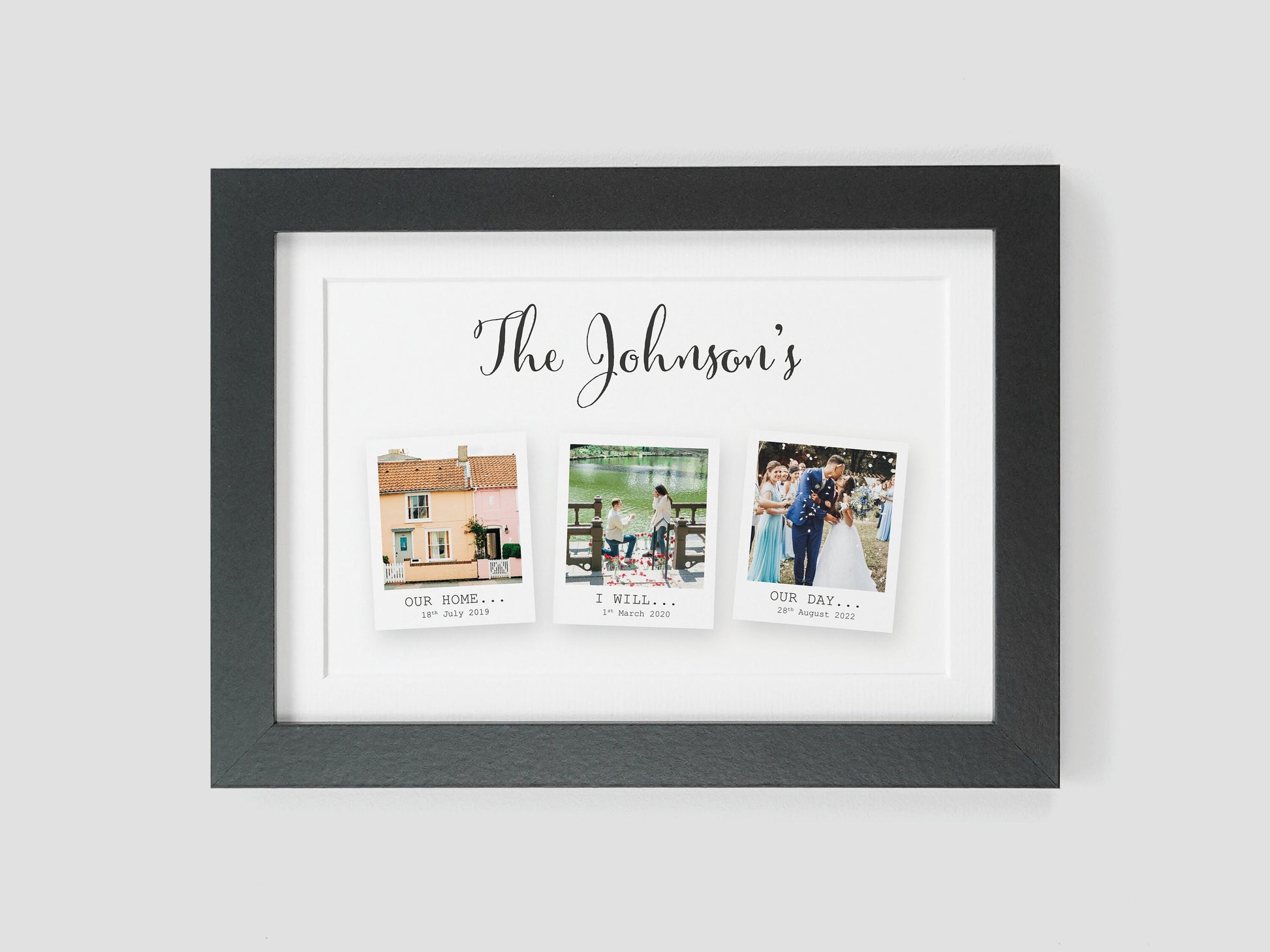 Family photo gift | Memories keepsake present | Couples Print Gift | Valentines gift for husband wife | Met Engaged Married Photo Gift VA063