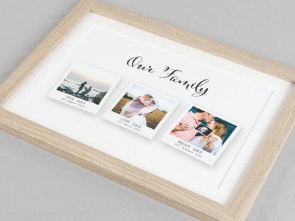 Family photo gift | Memories keepsake present | Couples Print Gift | Valentines gift for husband wife | Met Engaged Married Photo Gift VA063