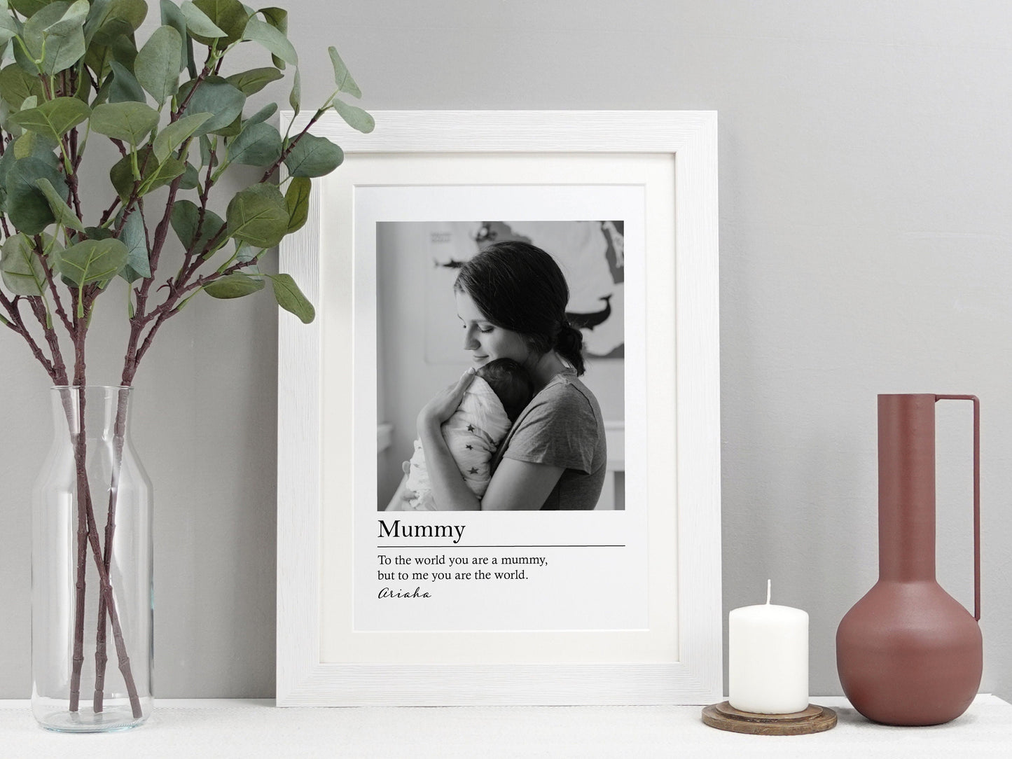 Photo gift for mum | Personalised picture for mum | Mummy definition print | Mother's day gift | Birthday present | Auntie gift VA065
