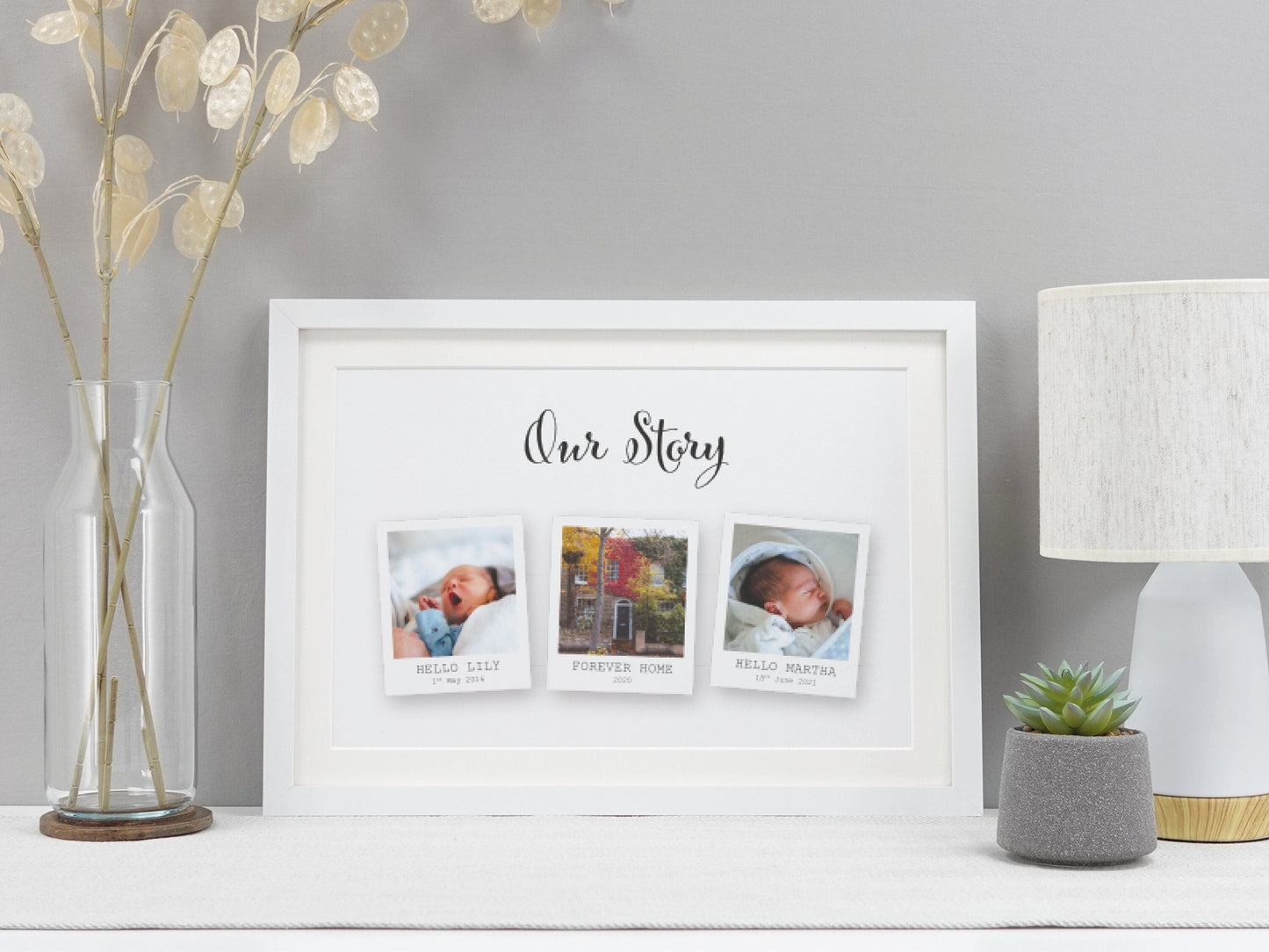 Family photo gift | Memories keepsake present | Couples Print Gift | Valentines gift for husband wife | Met Engaged Married Photo Gift VA063