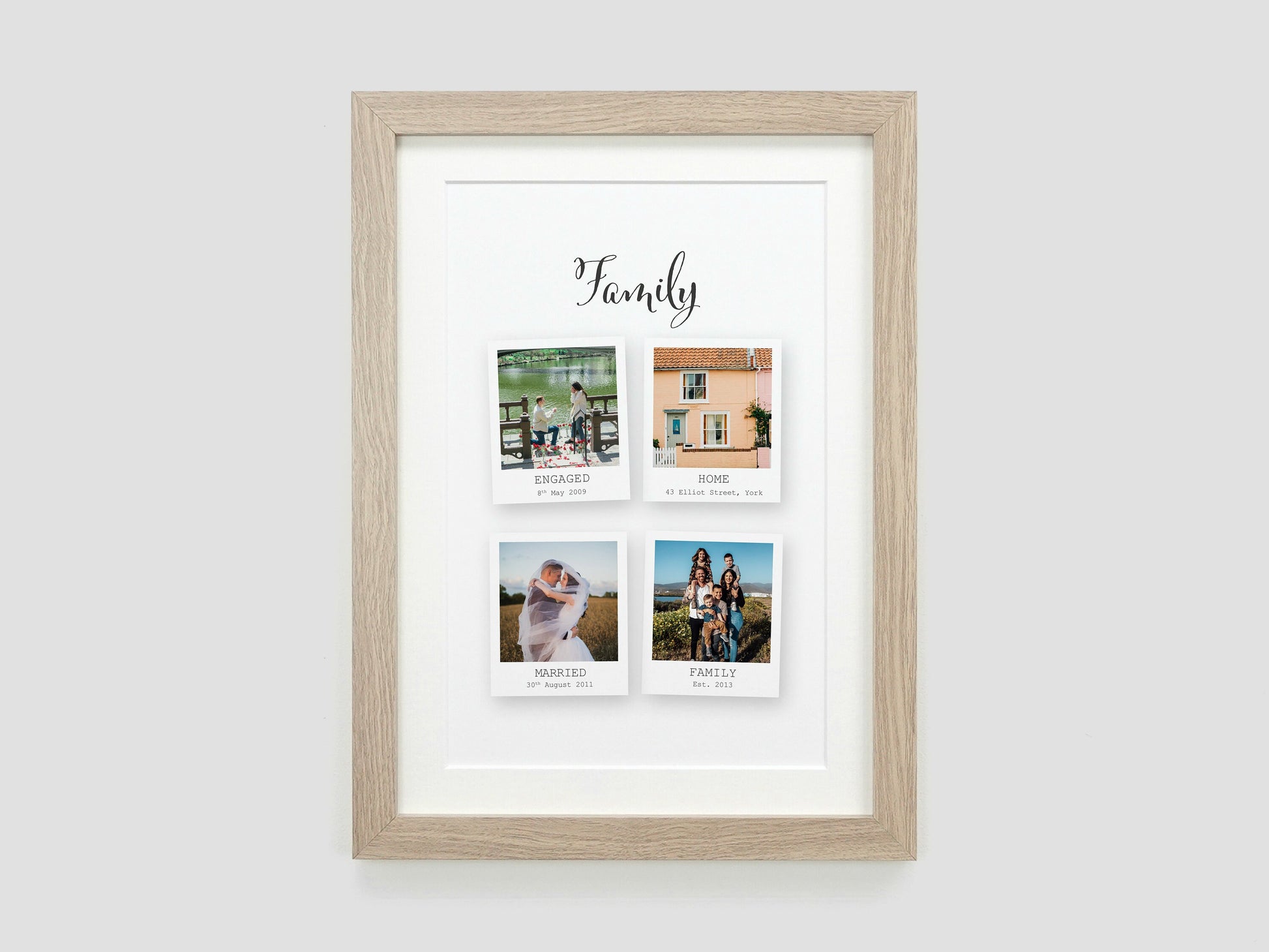 Family photo gift | Memories keepsake present | Couples Print Gift | Valentines gift for husband wife | Met Engaged Married Photo Gift VA064