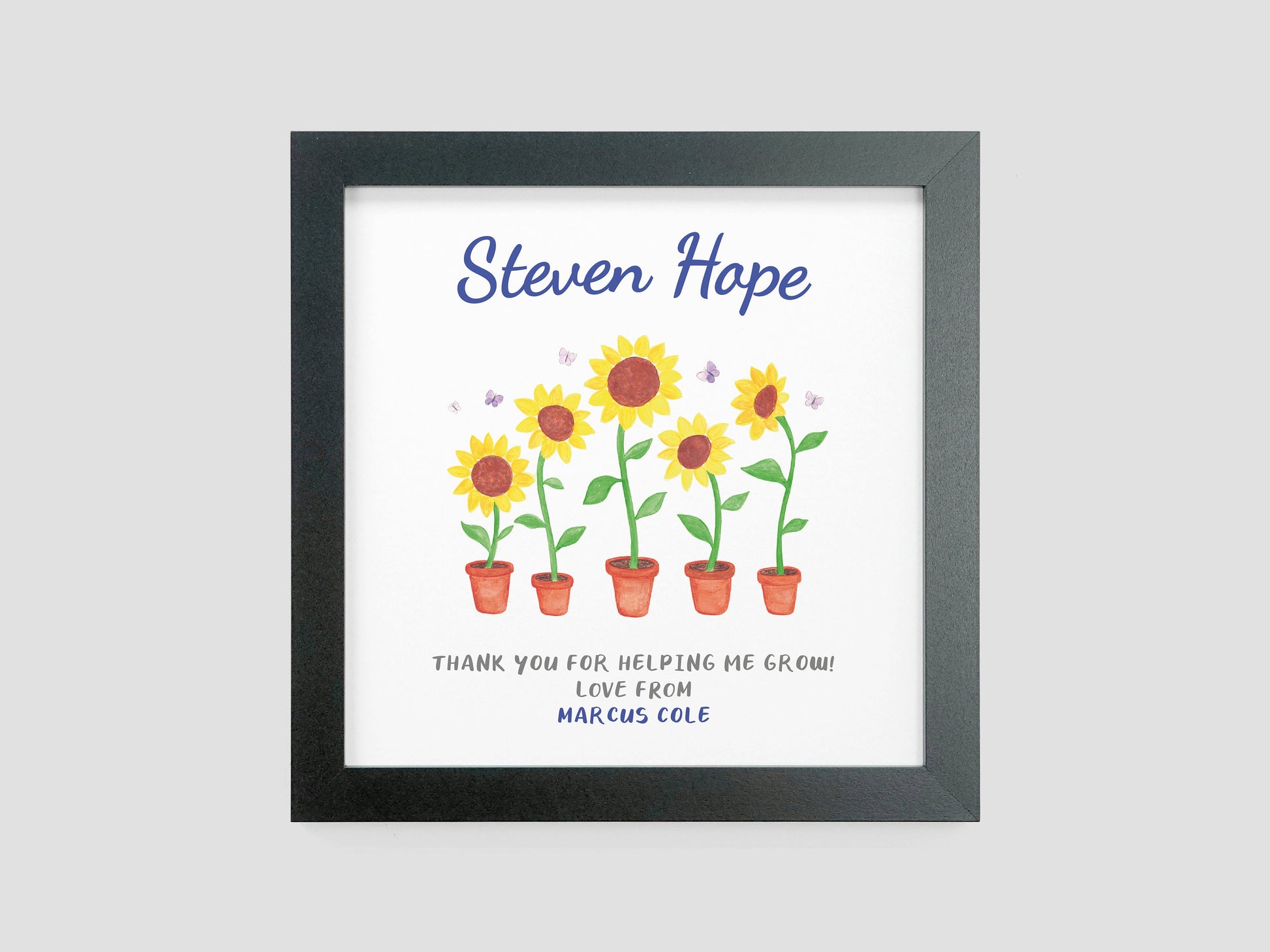 Sunflower nursery thank you gift for teacher | VA228