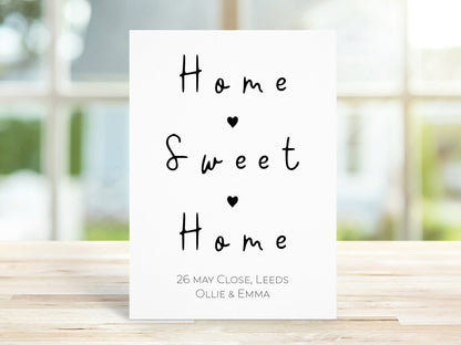 Home sweet home housewarming card | VA224